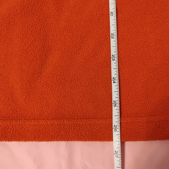 ACTRA Women's Orange 1/4-Zip Fleece Sweatshirt, sz Small - Picture 8 of 8